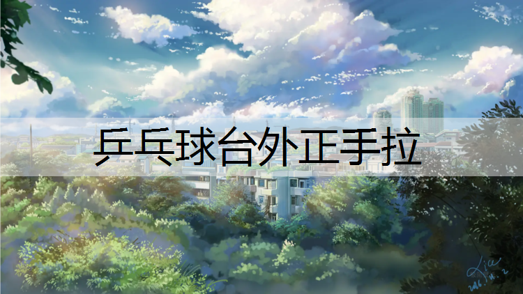 乒乓球台外正手拉